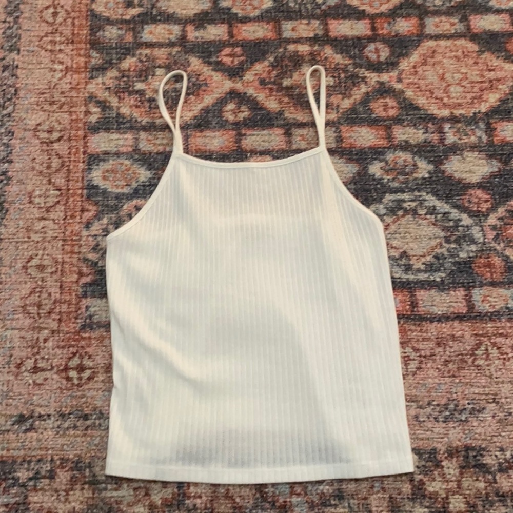 American eagle white tank top sz s